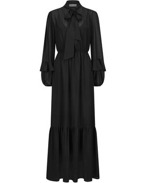 Nicowa Maxikleid Ariwela, Model Ist 1,73 Cm Und Trägt Größe - Schwarz
