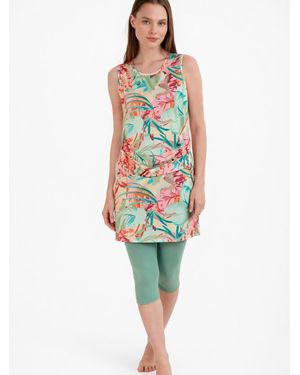 Marina Tankini Tankini Semi Suit 3-Teilig Mintgrün M2454