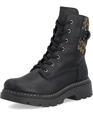 Rieker Schnürstiefelette - Schwarz