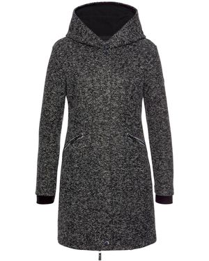 Polarino Outdoormantel - Schwarz