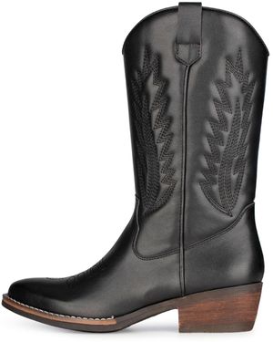 PS Poelman Cowboystiefel 'Billy' - Schwarz