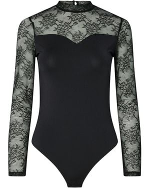 Pieces Shirtbody Pcmilly - Schwarz