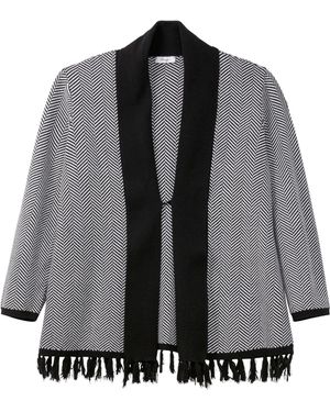 Sheego Strickjacke - Grau