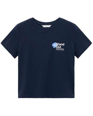 MANGO TEEN T-Shirt 'Stand Out' - Blau