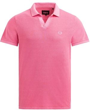 CMPD Kurzarmpolo Aus Pikee Mit Logostick - Pink