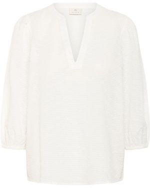 Kaffe Bluse Kapenelope - Weiß