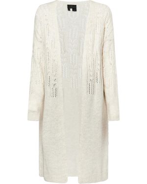 DreiMaster Klassik Long Cardigan - Weiß