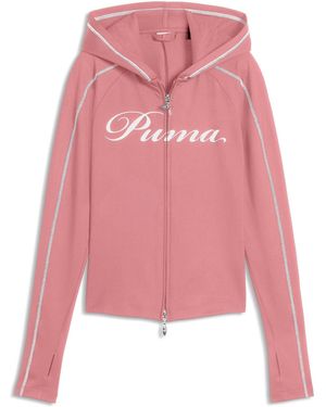PUMA Sportsweatjacke T7 - Pink