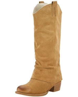 Felmini Wide Fit Cowboystiefel Dresa - Natur