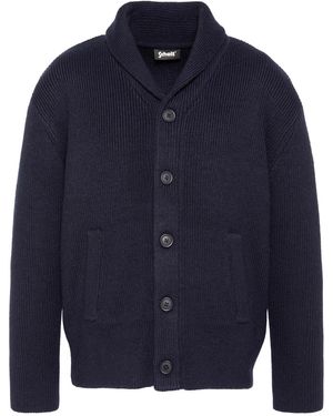 Schott Nyc Strickjacke - Blau