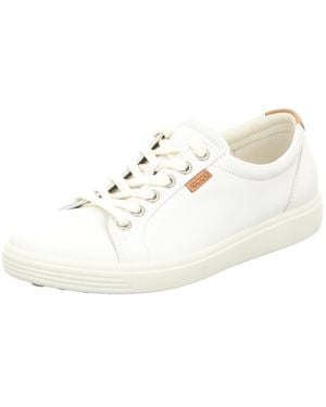 Ecco Sneaker Low Schnürschuh Damen 430003/01007 Echtleder - Natur