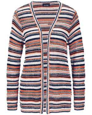 Goldner Strickjacke - Weiß