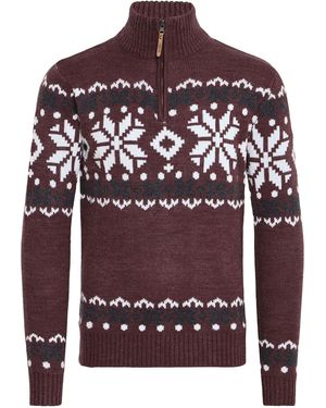 Solid Pullover Norwin - Rot