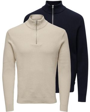 Only & Sons Pullover Phil - Blau