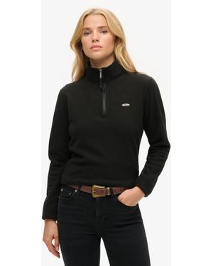 Superdry Fleecejacke - Schwarz
