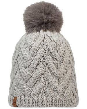 Buff Mütze Knitted Fleece Caryn Beanie - Grau