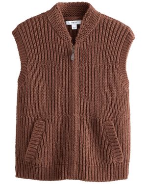 Next Strickweste - Braun
