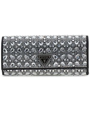 Guess Clutch Rhinestones - Grau