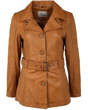 7eleven Lederjacke Adison - Braun