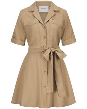 Nicowa Hemdblusenkleid Cialono - Natur