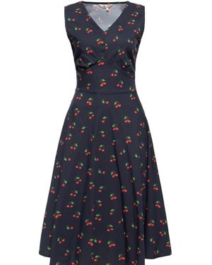 Queen Kerosin Sommerkleid Cherry - Blau