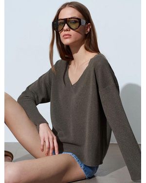 Dilvin Pullover Pullover - Grau