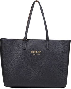 Replay Shopper Plain Synthetic Velvety Synthetic Cu Fw01Ca.000.A7243Y - Schwarz
