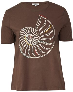 s.Oliver CURVE T-Shirt - Braun