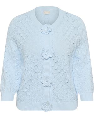 Kaffe Strickjacke Kckathrina - Blau