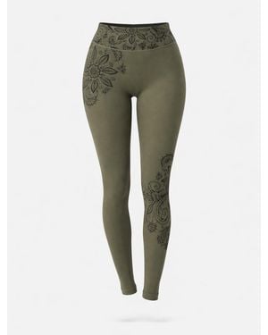 LEAFLETIC Leggings Long Length Legging - Schwarz