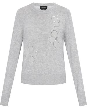 usha BLACK LABEL Pullover Casual - Weiß
