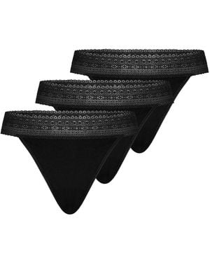 Mey String Modal Lace - Schwarz