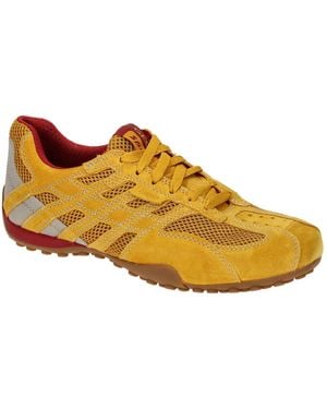 Geox Schnürschuh Snake Schuhe Rot U55Mna - Gelb