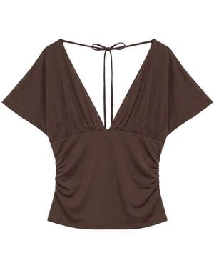 Pull&Bear T-Shirt - Braun