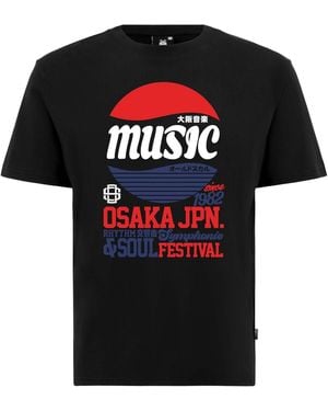 Oldskull T-Shirt Asian Osaka Music - Schwarz