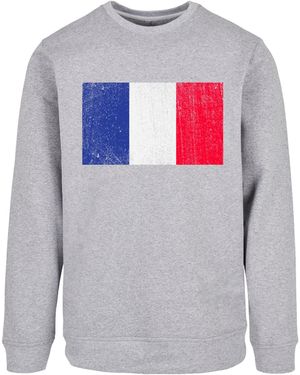 F4NT4STIC Sweatshirt France Frankreich Flagge - Grau