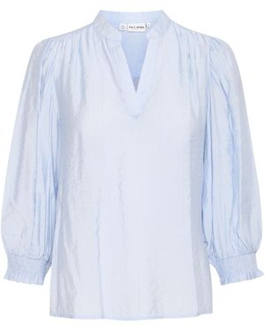 Pulz Bluse 'Mira' - Blau
