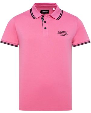 CMPD Poloshirt Mit Tippings - Pink
