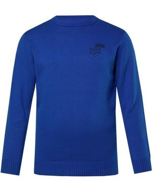 Men Plus Pullover - Blau