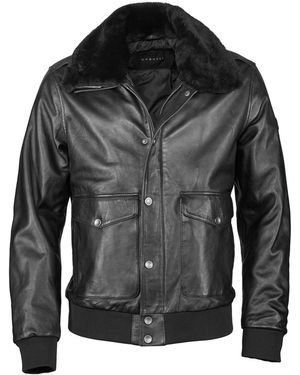 Bugatti Lederjacke Buwales - Schwarz