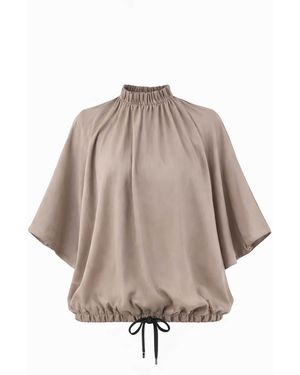 Unique Bluse Kimono Blouse - Grau