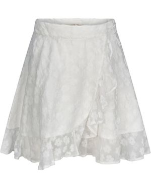 Introvertie VIENNA Rock Hamptons Wrap Skirt Mini - Weiß