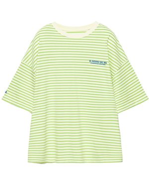 Pull&Bear T-Shirt Pacific Rayas - Gelb