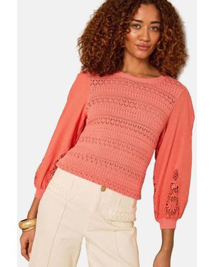 Love & Roses Pullover - Rot