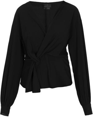 DreiMaster Klassik Bluse - Schwarz