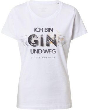 EINSTEIN & NEWTON Shirt 'gin weg' - Weiß