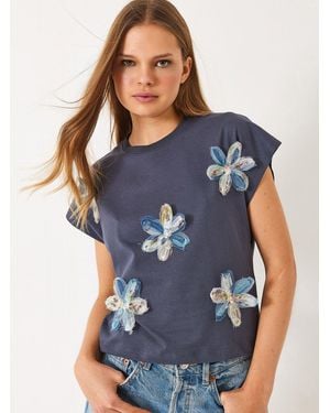 Bianco Lucci T-Shirt - Blau