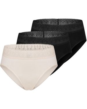 Mey Slip Modal Lace - Schwarz
