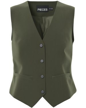 Pieces Anzugweste Pcbozzy - Grün