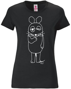 Logoshirt T-Shirt Maus - Schwarz
